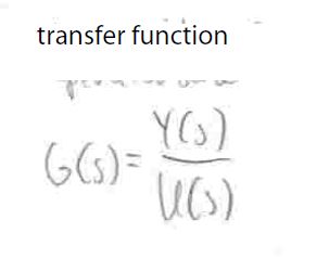 a transfer function of a mechanical system