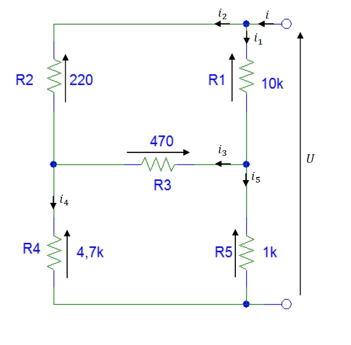 Total resistance R - example 3.