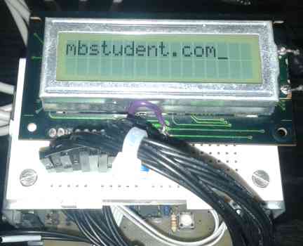 USB device displays data on LCD